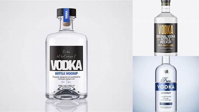 8297+ Vodka Mockup Free Best for Showcase