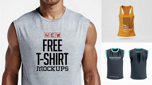 8299+ Sleeveless T Shirt Mockup Professional PSD Mockup