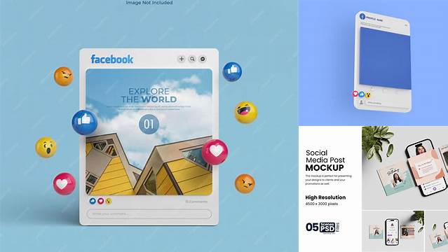 8308+ Facebook Post Free Mockup Digital Download