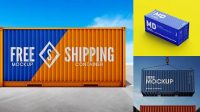 8312+ Shipping Container Mockup PSD Free Download