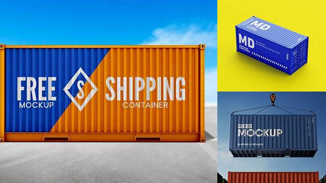 8312+ Shipping Container Mockup PSD Free Download