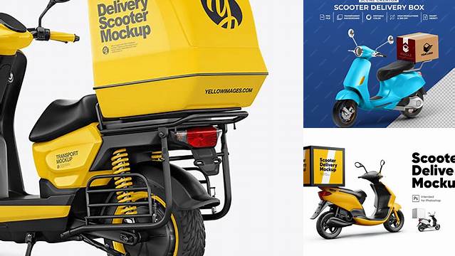 8315+ Delivery Scooter Mockup Free Creative PSD Templates