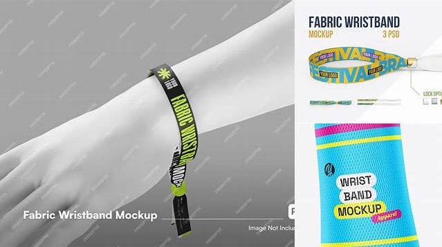 8320+ Fabric Wristband Mockup Digital Download