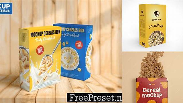 8355+ Mockup Cereal Box PSD for Free