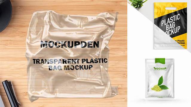 8358+ Transparent Plastic Bag Mockup Free For Free Download