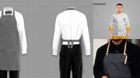 8362+ Waiter Uniform Mockup Free Smart PNG Image