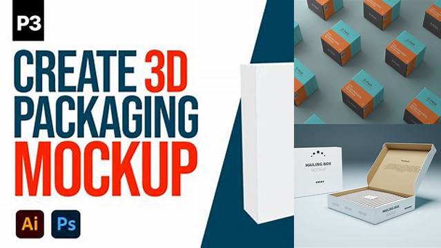 8364+ 3d Packaging Mockup Free Include TIFF