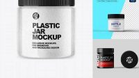 8366+ Clear Plastic Jar Mockup Custom Graphic Mockup File