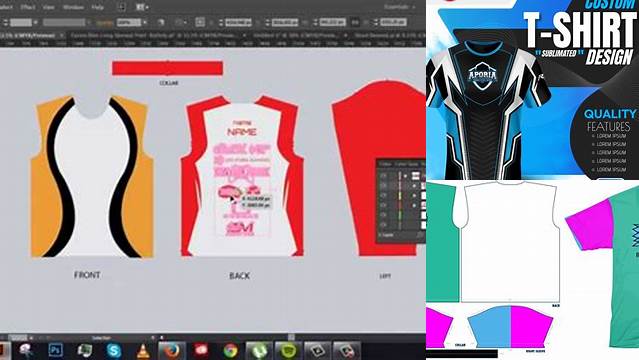 8366+ Sublimation T Shirt Template Ai Layered Photoshop Template