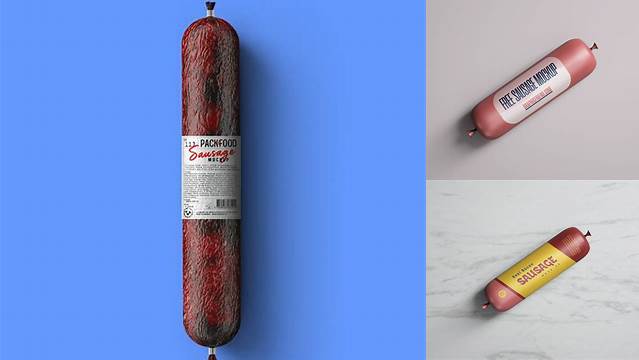 8378+ Sausage Mockup Modern Design PSD