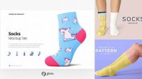 8381+ Socks Mockup Set Easy Editable