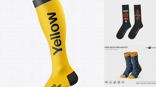 839+ Long Socks Mockup Digital Download