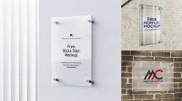 8395+ Acrylic Sign Mockup Free Graphic Design Resource