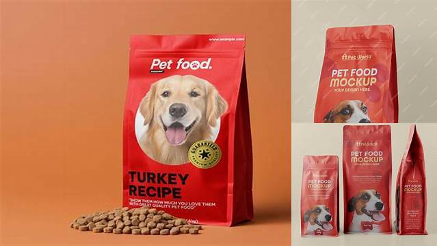 8395+ Dog Food Bag Mockup Premium Quality PSD Freebie