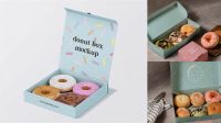 8396+ Free Donut Box Mockup Professional PSD Mockup