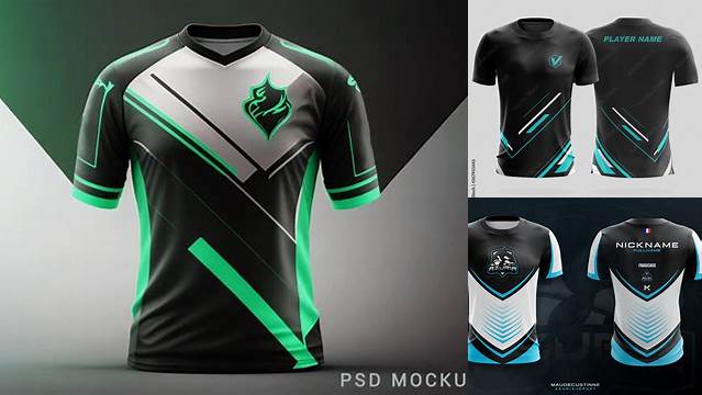 8404+ Mockup Jersey Esports Free Editable PSD File