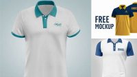 8405+ Camisa Polo Mockup Free High Resolution