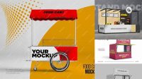 8408+ Food Stall Mockup Free Best for Showcase