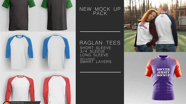 8412+ Raglan Mockup Psd Best for Showcase