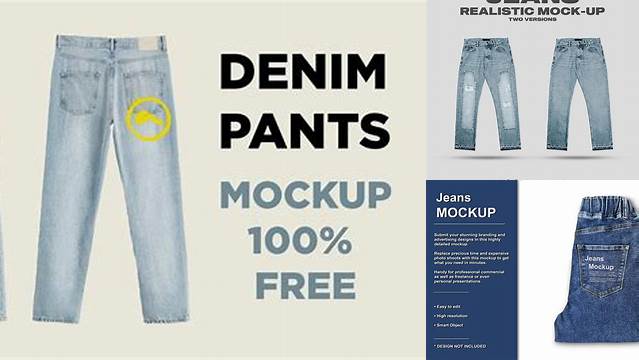 8418+ Jeans Mockup Free Download Customizable PSD