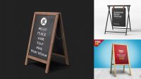 8424+ Sandwich Board Mockup Easy-to-Edit PSD