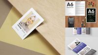 8427+ A6 Brochure Mockup Easy Editable