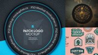 8440+ Free Patch Mockup Custom PSD Mockup Template