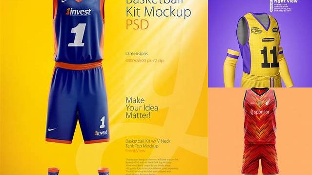 8442+ Basketball Kit Mockup Free Exclusive Free PSD