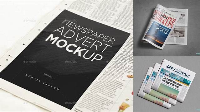 8445+ Newspaper Ad Mockup High-Resolution PSD Download