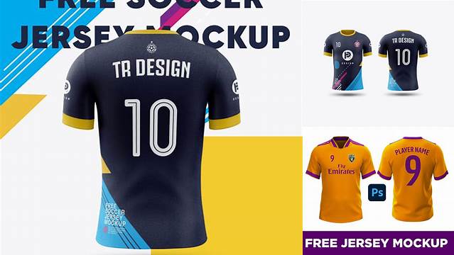 8449+ Soccer Jersey Mockup Psd Free PSD for Creative Projects