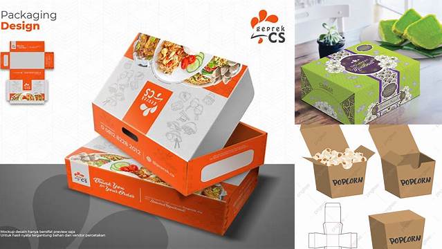 8452+ Mockup Dus Makanan Creative Design Mockup