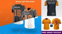 8455+ Football Jersey Mockup Psd Free Stylish Free PSD