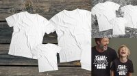 8462+ Family T Shirt Mockup Free Include TIFF