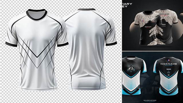 8473+ Gaming Jersey Template Psd Free PSD