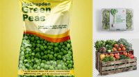 8480+ Vegetable Packaging Mockup Free High-Quality PSD Files