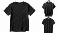 8485+ Mockup Kaos Hitam Png Include TIFF