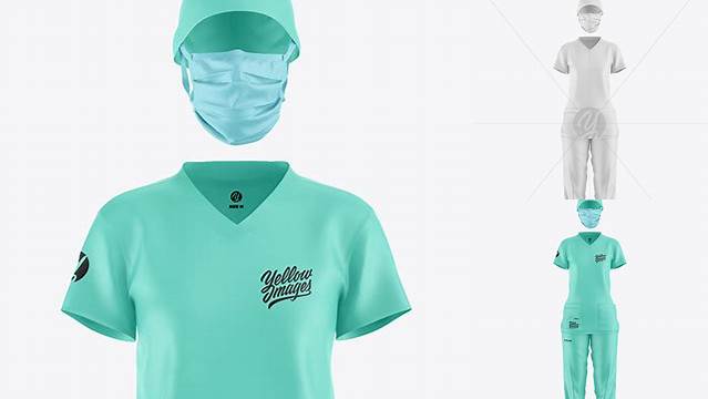 8490+ Nurse Uniform Mockup Best for Showcase