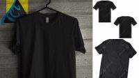 8497+ Mockup Kaos Hitam PSD Download