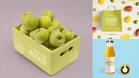 8498+ Fruit Packaging Mockup Smart Object PSD