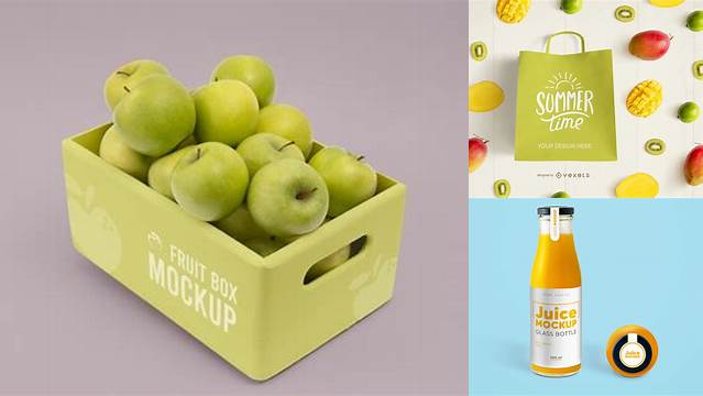 8498+ Fruit Packaging Mockup Smart Object PSD