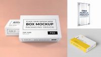 8508+ Acrylic Box Mockup Elegant and Stylish Free PSD