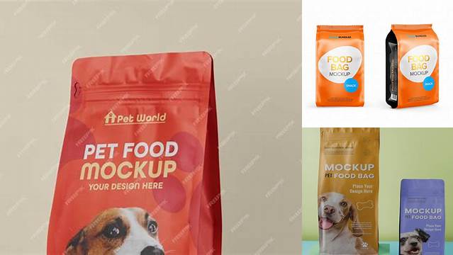 851+ Pet Food Bag Mockup Free Professional PSD Mockup