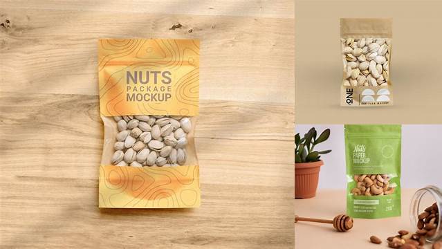 8510+ Nuts Bag Mockup Exclusive Free PSD