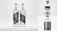 8510+ Vodka Mockup Free Best for Showcase