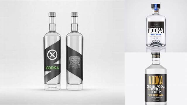 8510+ Vodka Mockup Free Best for Showcase