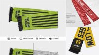 852+ Fan Scarf Mockup Free PSD Free Download