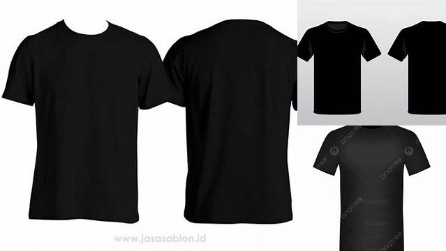 8530+ Mock Kaos Hitam Editable PSD File