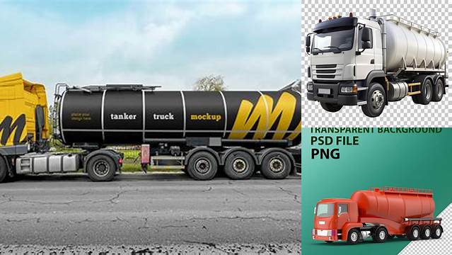 8533+ Gas Truck Mockup Smart PNG Image