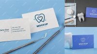 8534+ Dentist Mockup Free PSD File Download