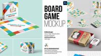 8535+ Board Game Box Mockup Free Easy Editable